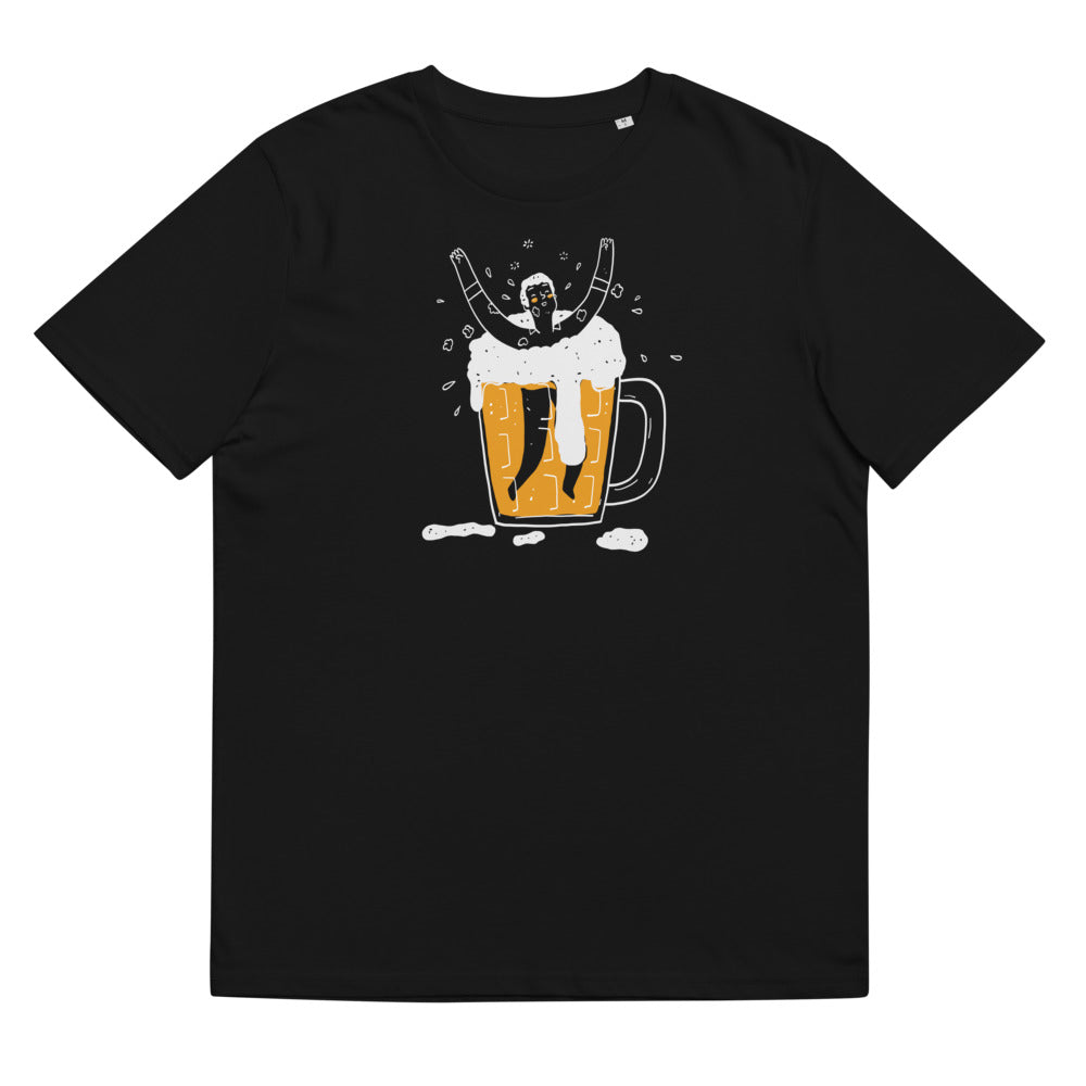 Save water, drink stout beer. Unisex organic cotton t-shirt