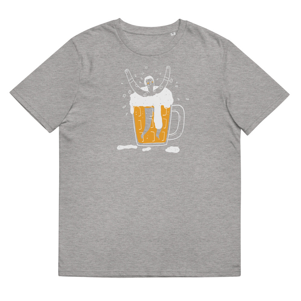 Save water, drink stout beer. Unisex organic cotton t-shirt