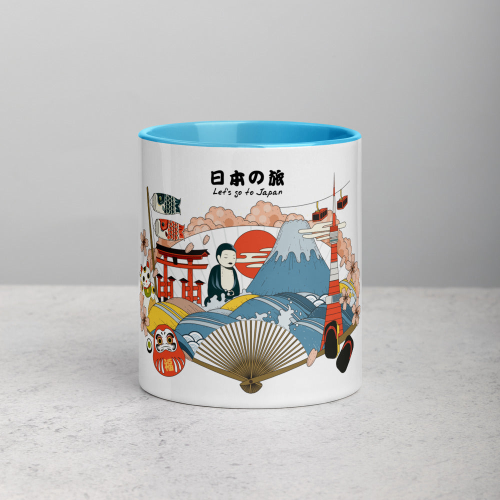 Let's go to Japan. 11oz Mug with Color Inside